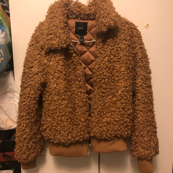 Forever 21 Brown Teddy Jacket - Picture 3 of 3